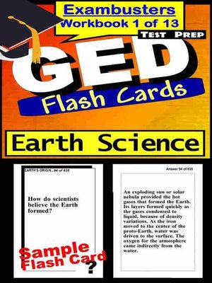 cover image of GED Test Earth Science&#8212;Exambusters Flashcards&#8212;Workbook 1 of 13